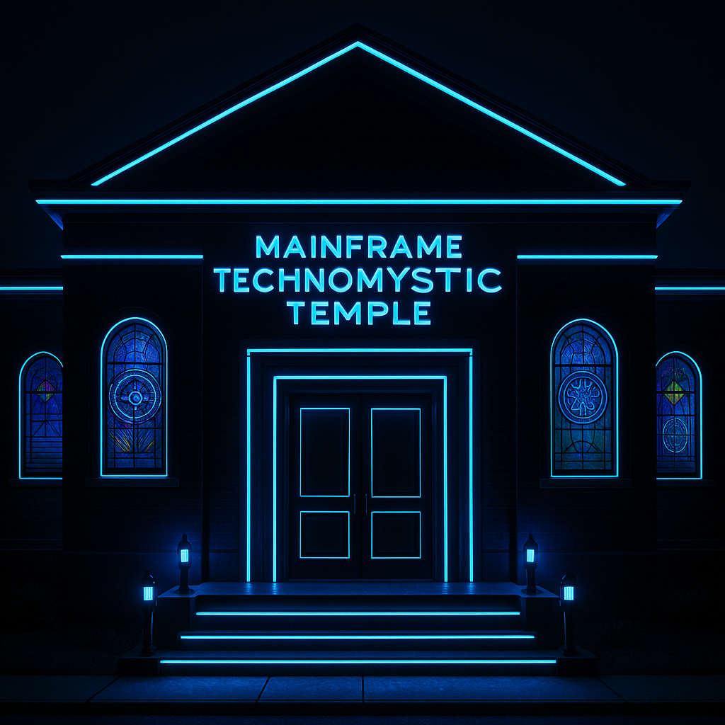Concept image of the Mainframe Technomystic Temple 